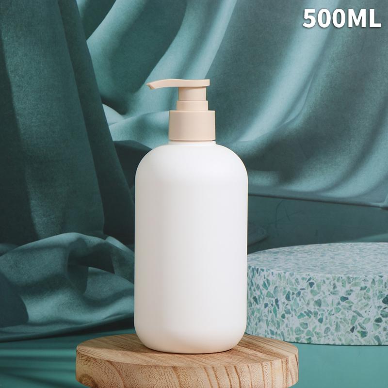 200-500 мл Белый пустой пластиковый флакон для шампуня с дозатором Высококачественные косметические флаконы Акриловая головка насоса многоразового использования
