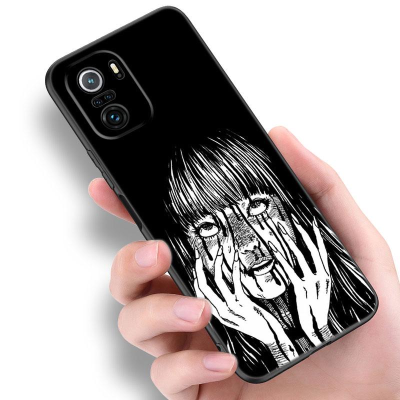Чехол для телефона Junji Ito Terror Horror Anime для Xiaomi Redmi Note 5 6 9T K20 K40 K50 Pro 7A 8A 9A 9C 9i 10A 10C A1 S2, черный чехол
