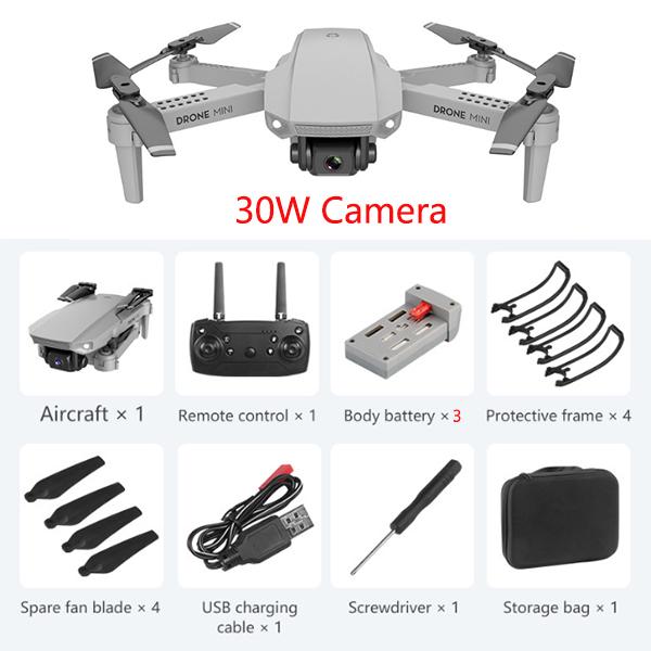 Обновление E88 Clone Mirage 5 Pro HD 4k / 1080P / 720P Камера Квадрокоптер Новейший RC Квадрокоптер с дистанционным управлением FPV Квадрокоптер Бесплатная сумка для хранения