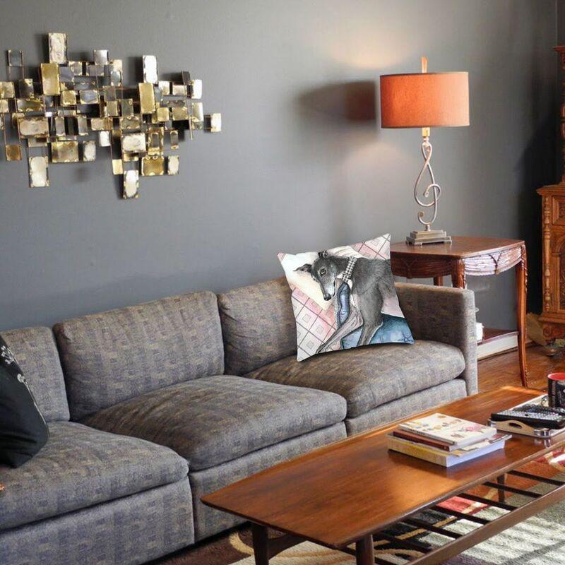 Чехол для подушки «Ленивая борзая», мягкий чехол для подушки «Уиппет, борзая», наволочка для дивана, автомобиля, квадратная наволочка, украшение для гостиной