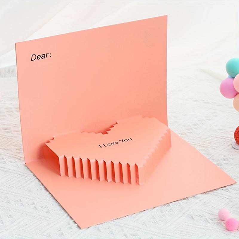 1 компл./4 шт. креативная 3D поздравительная открытка на День Святого Валентина, бизнес-подарок, подарочная карта для внешней торговли, поздравительная открытка в подарочной упаковке, открытка для украшения вечеринки