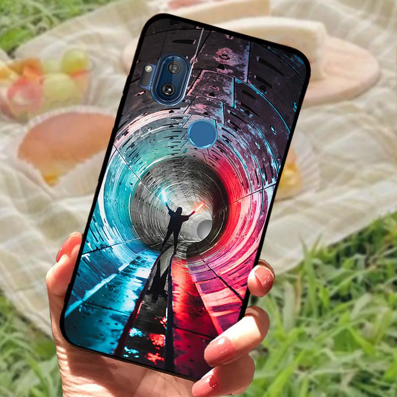 Чехол-бампер для Moto One Hyper, силиконовый, мягкий, с рисунком мрамора, черный, для Moto OneHyper, защитный