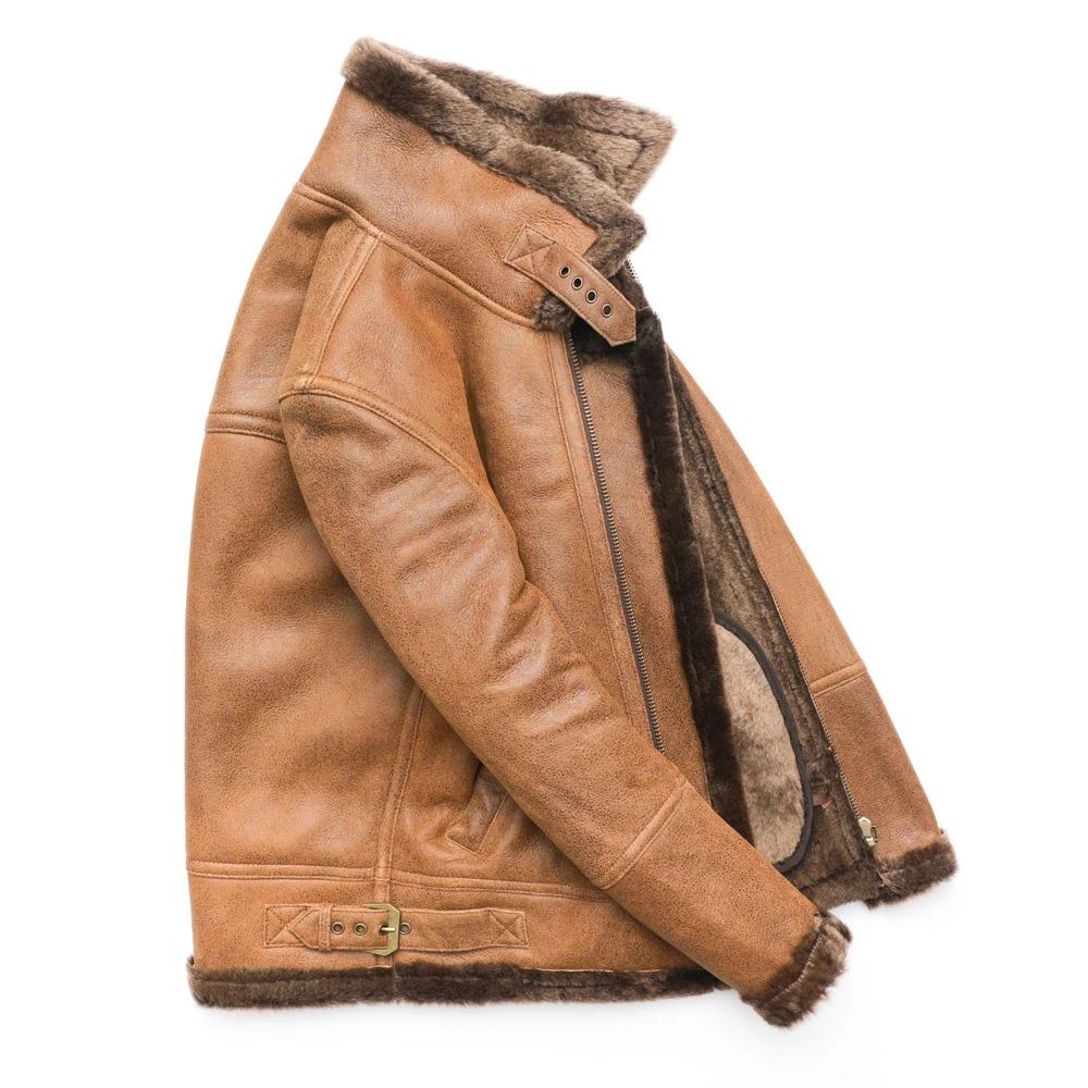 Китайский размер супер качество дубленка мужская мягкая теплая 100% натуральная меховая шуба зимняя мужская кожаная одежда