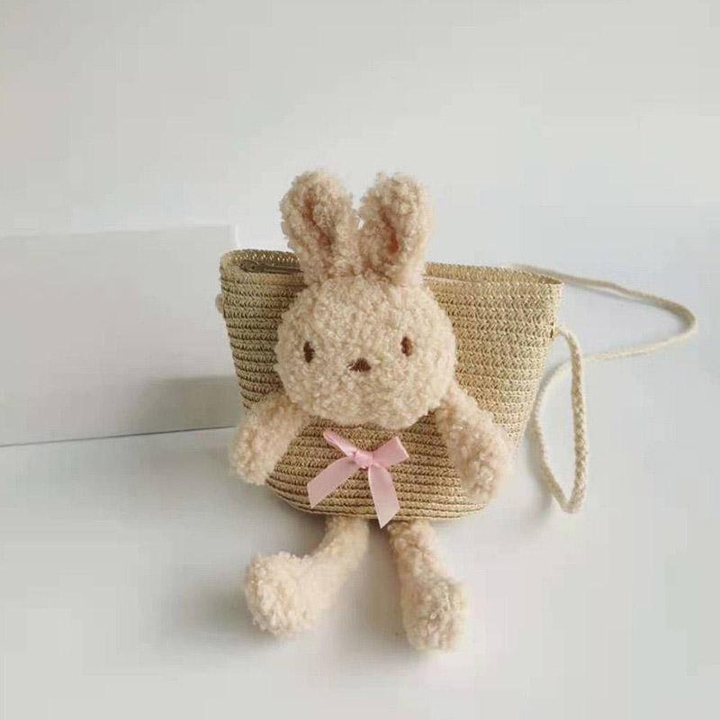 Рюкзаки Милая сумка с украшением в виде медведя Диагональная сумка Детский рюкзак