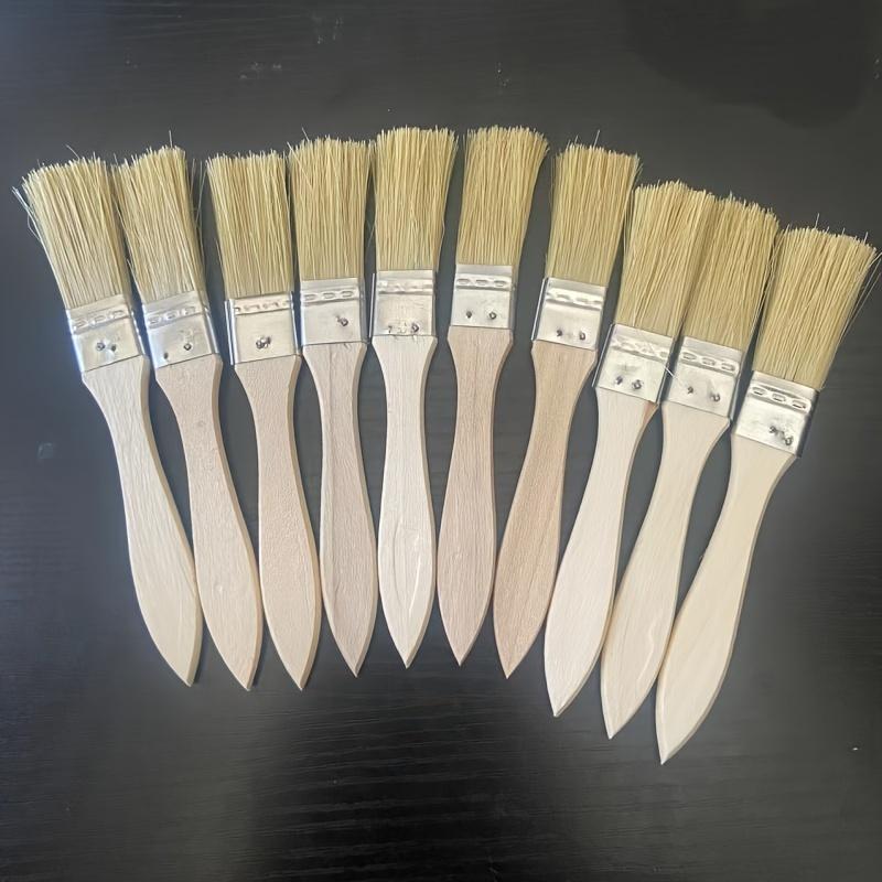 Small Paint Brush Suitable for Art Handwork Painting Dyeing Varnish Glue Application Wooden Handle Indoor/Outdoor Repair