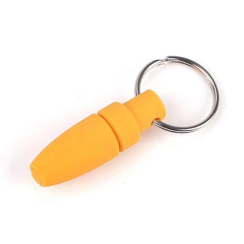 With Key Ring Clip Rubber Portable Cigar Puncher Accessories Blade Cigar Cutter Drill Hole Pocket knife for Cigar Gadgets
