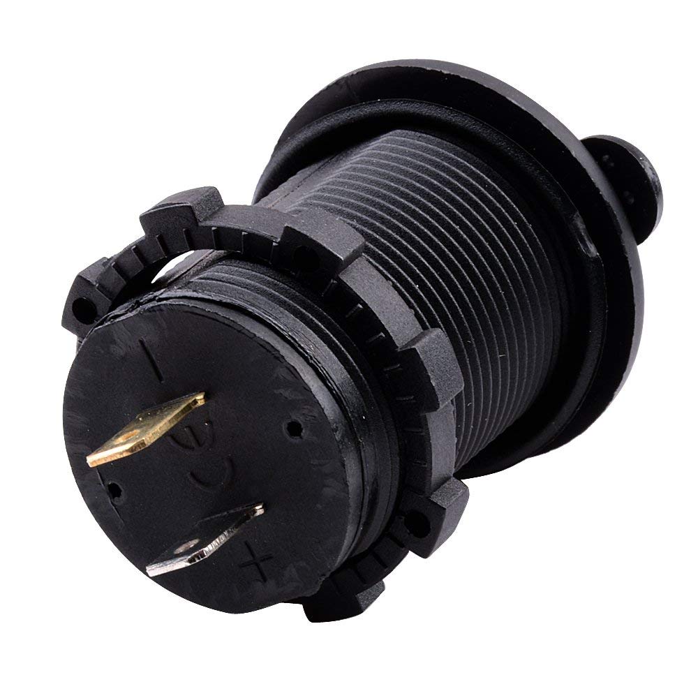 Двойная USB-розетка для зарядного устройства 12 В 1 А и 2,1 А для мобильного GPS-зарядного устройства автомобиля лодки морского фургона скрытого монтажа (С проводом)