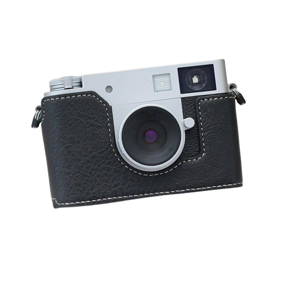 Полукорпусная кожаная сумка для камеры для Fuji X-half, быстросъемная защитная оболочка, нижняя крышка, сумка для переноски камеры