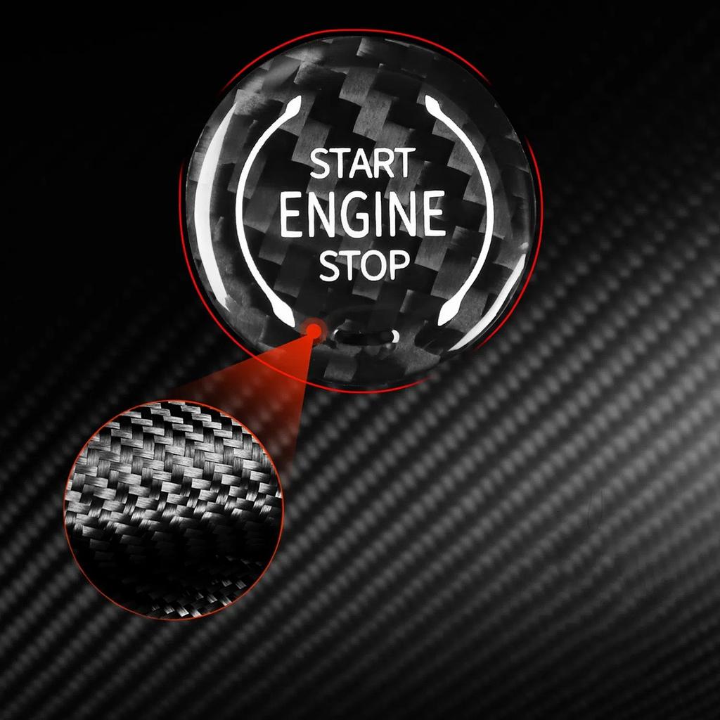Отделка кнопки Start-Stop двигателя из сухого карбона для Buick Envista 2024-2025