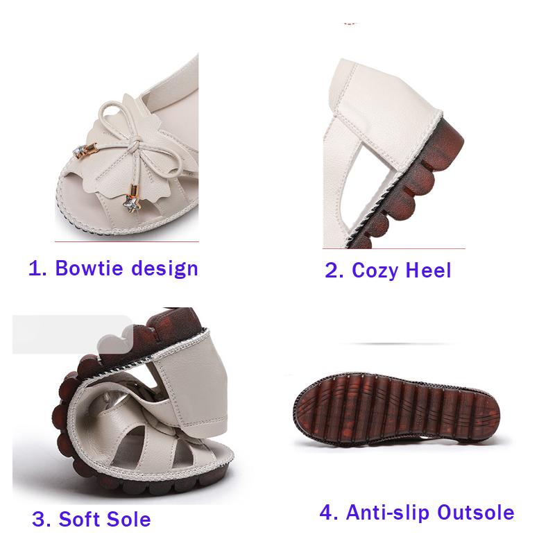 Модные летние босоножки Lorilury Red Bowtie Peep Toe, женские дышащие кожаные мокасины, женские туфли на танкетке, элегантные туфли, большой размер 41 42