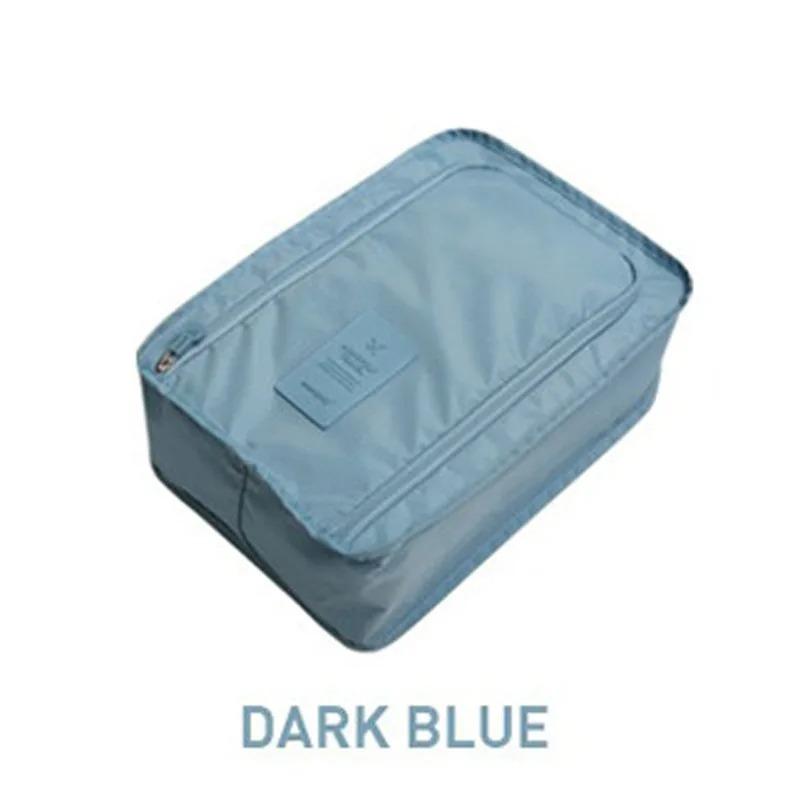 1PC Solid Color Waterproof Shoe Storage Bag - Portable Folding Travel Organizer Pouch For Shoes