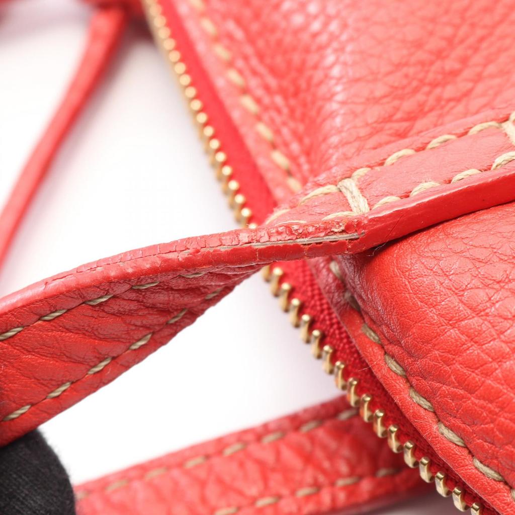 Used FENDI Selleria Two Bag Shoulder Bag 8BN232 leather Red Used Women