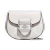 New Morgan Canvas With Leather Saddle Bag, Crossbody Bag, Shoulder Bag Women's White CK439-SVVS5