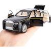 1/32 масштабная модель автомобиля Rolls-Royce Phantom, игрушечный автомобиль из цинкового сплава со звуком и светом для детей, подарок для мальчиков и девочек