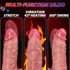 Вибрирующий дилдо Реалистичный большой член Искусственный пенис Огромный клитор Стимулятор точки G Анус Вагина Массажер Вибратор Дилдо Женский Взрослая Секс-игрушка Сексуальный дилдо