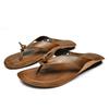 Man Summer Shoes Leather Slippers Outdoor Beach Shoes Big Size 38-47 Slip On Flats Male High Quality Flip Flops Men Sandals