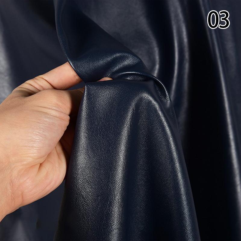 50*140m Matte Faux Leather Fabric Stretch Imitation Sheepskin Soft PU Fabric DIY Sewing Motorcycle Jacket Clothes Material