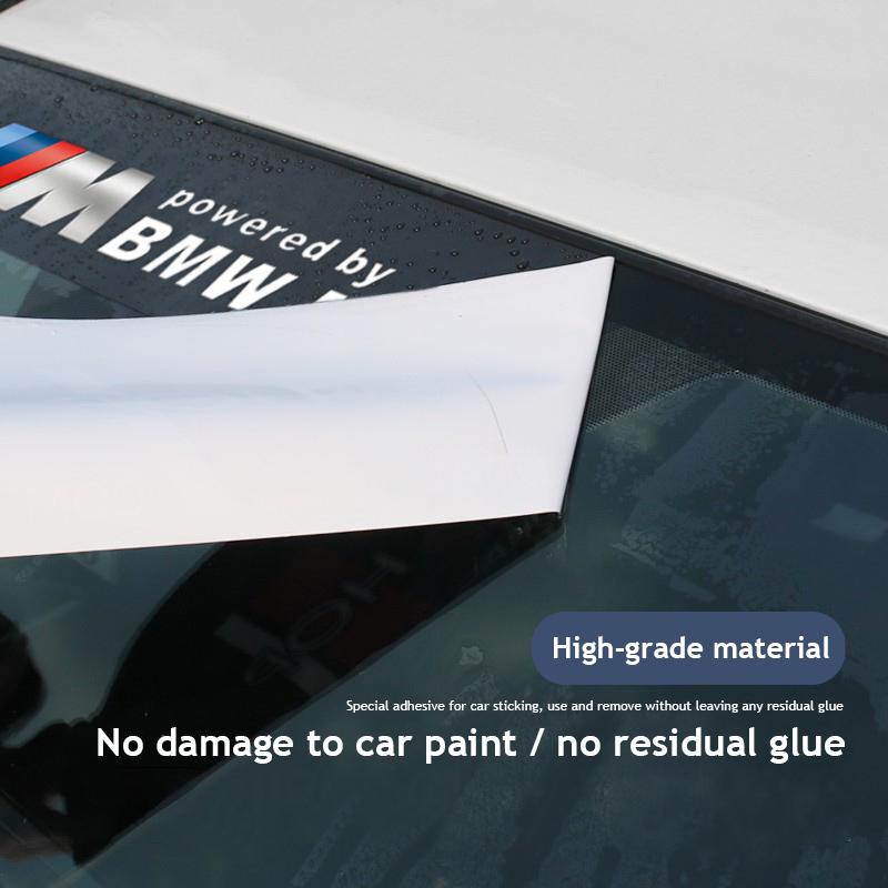 OEBX9 BMW Car Front Rear Windshield Decal Sticker Decoration Auto Styling For E62 X4 G20 E30 X3 X1 G11 M E93 G05 X5 X6 F30 F40 F10 E90