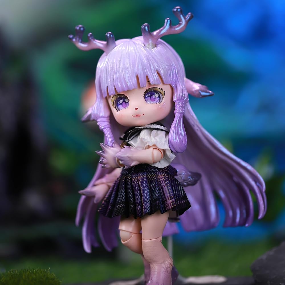 ICY Fortune Days Набор кукол BJD 14 см ПВХ АБС Подарок Украшение DIY Упражнение Коллекция для девочек (Олень)