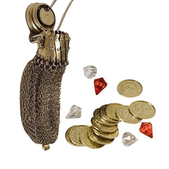 Кошелек для монет Yousheng Chainmail Mesh, винтажный двойной сетчатый держатель для монет с закручивающейся крышкой, коллекционный кошелек в викторианском стиле