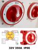 32V 350A Waterproof Marine Dual Battery Isolator Switch, 4-Position Ignition Protected Main Power Switch