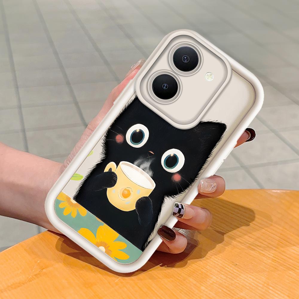 Мягкий силиконовый квадратный чехол с рисунком лестницы для телефона, полное покрытие, противоударный защитный резиновый чехол для камеры для Vivo