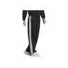 adidas AW24 Sports Lifestyle Series Полосатые удобные трикотажные спортивные брюки, приятные для кожи, женские брюки, черные JZ1642