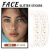 Тату-наклейка с веснушками Бронзирующая наклейка для лица с веснушками Макияж Фестиваль электронной музыки Танцевальная вечеринка Тату-наклейка с веснушками