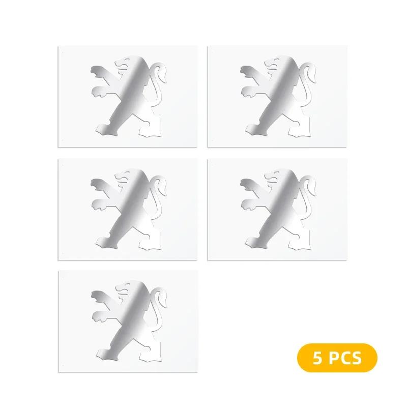 Car Sticker Car Metal Emblem Car Interior Dekoration Stickers Badges Auto Styling For Peugeot 206 307 308 3008 207 208 407 508 2