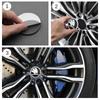 RUDX8 4Pcs 56mm Car Wheel Center Hub Caps Badge Sticker Decals Accessories For skoda 3 2 VRS Vision Kodiaq Favorit Rapid Octavia A5 A7