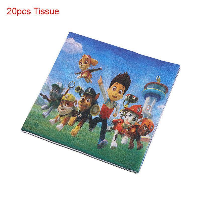 Праздничные товары для детской вечеринки в стиле «Щенячий патруль» с красочными украшениями и необходимой посудой