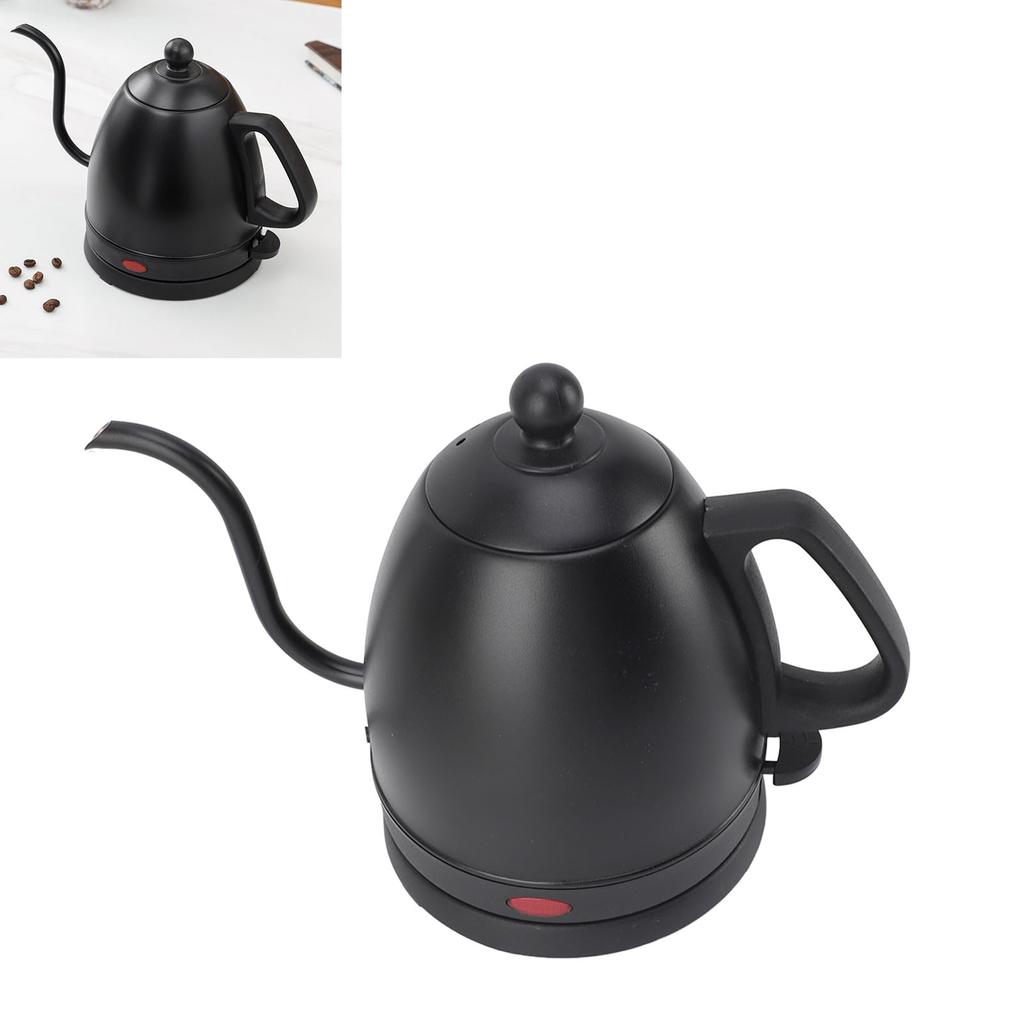 Электрический чайник на гибкой стойке, 800 мл, 1000 Вт, быстрый нагрев, нержавеющая сталь 304 для домашнего чая, кофе, вилка европейского стандарта 2