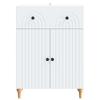 Sideboard with Drawers White 66 x 34.5 x 90 cm Particleboard