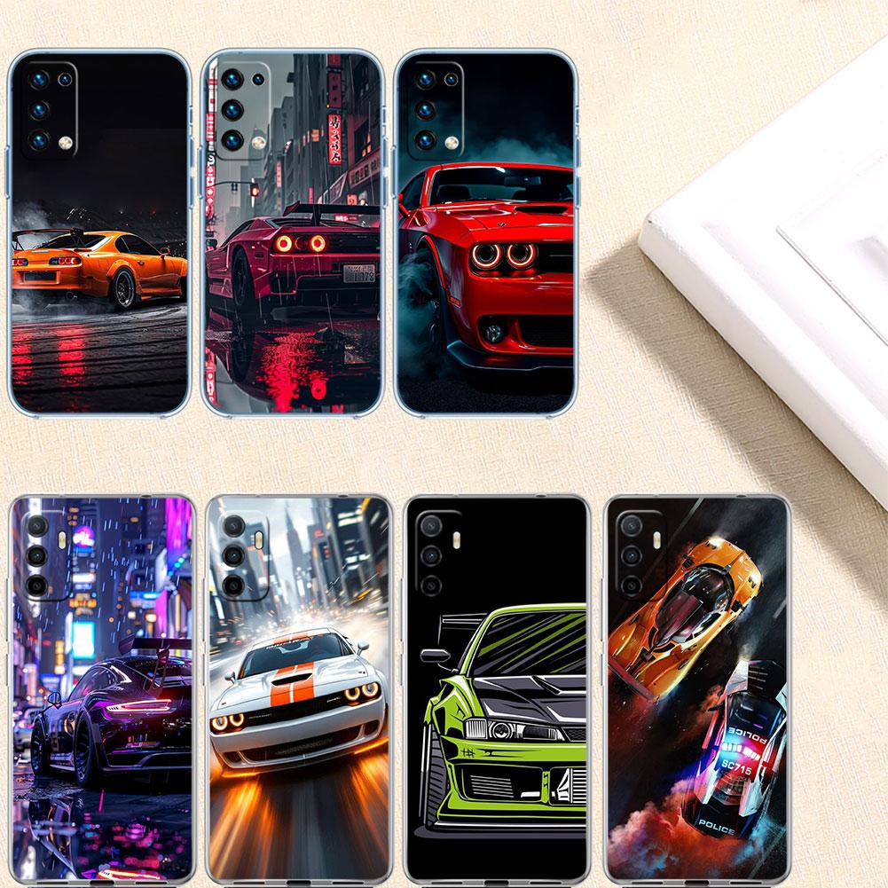 IK67 Прозрачный чехол для смартфона Supercar для Motorola Moto G7 G8 G9 G84 G85 G73 G24 G15 Z2 Play Power Plus