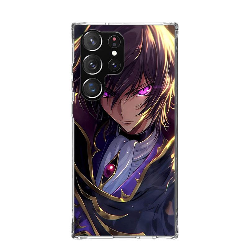 Чехол для телефона с аниме Code Geass для Samsung Galaxy S26 S25 Edge S24 S23 FE S22 Ultra S21 Plus S20 + Fundas Cover Coque Galaxy S25 S2