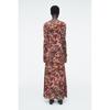 COS Japan Printed Semi Sheer Knit Maxi Dress