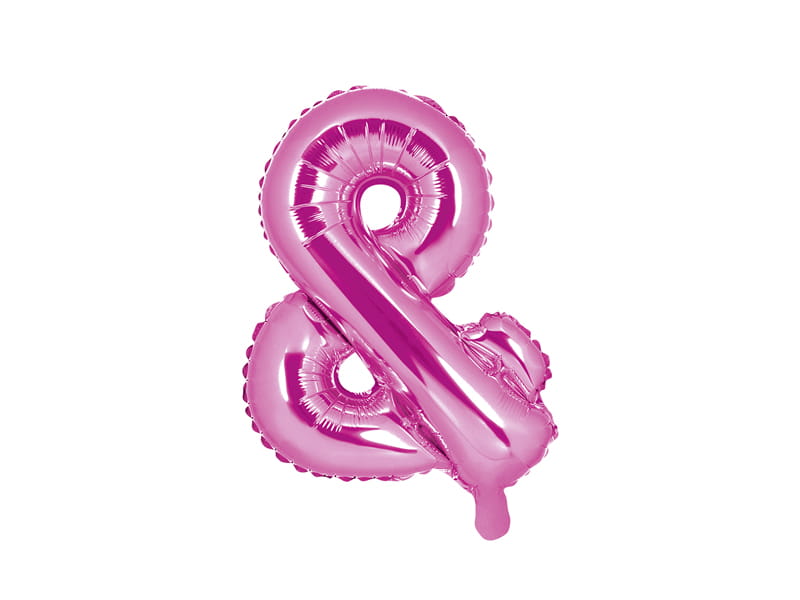 Foil Balloon Letter "&" Dark Pink 35