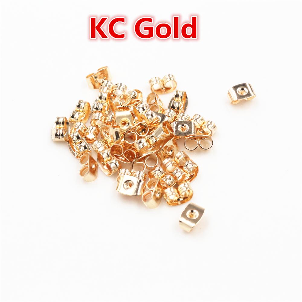 200pcs/lot Ear Post Studs Backs Stopper Scrolls Ear Post Butterfly For Jewelry Making DIY Blocked Caps Earring Backs Stoppers