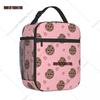 Kawaii Cookies Insulated Lunch Bag Thermal Bag Reusable Meal Container Food Leakproof Tote Lunch Box Men Women School Picnic