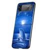 Ocean Animal Cute Dolphin Case Phone Cover for Samsung Galaxy Z Flip 6 5 4 3 5G ZFlip6 ZFlip5 ZFlip4 ZFlip3 Black Hard Trend Fun