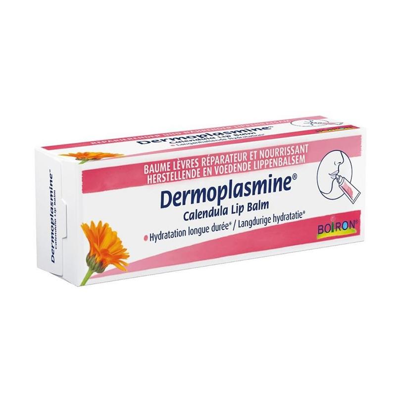 Lip Balm, Boiron, Dermoplasmine, With Marigold, Soothing And Moisturizing Effect, 10G