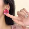 Cute 3D Petal Flower Earrings Luxury Five Petals Earrings Fashion Flower Stud Earrings Women