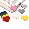 PU Leather Bookmarks Corner Book Markers Heart Shaped Bookmarks Creative Page Marker for Students Book Lovers