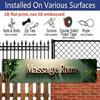 1pc 2D Flat Aluminum Decorative Sign, 15.7×3.94inch, Designed To Enhance Tranquility in Bedrooms and Spa-Like Environments