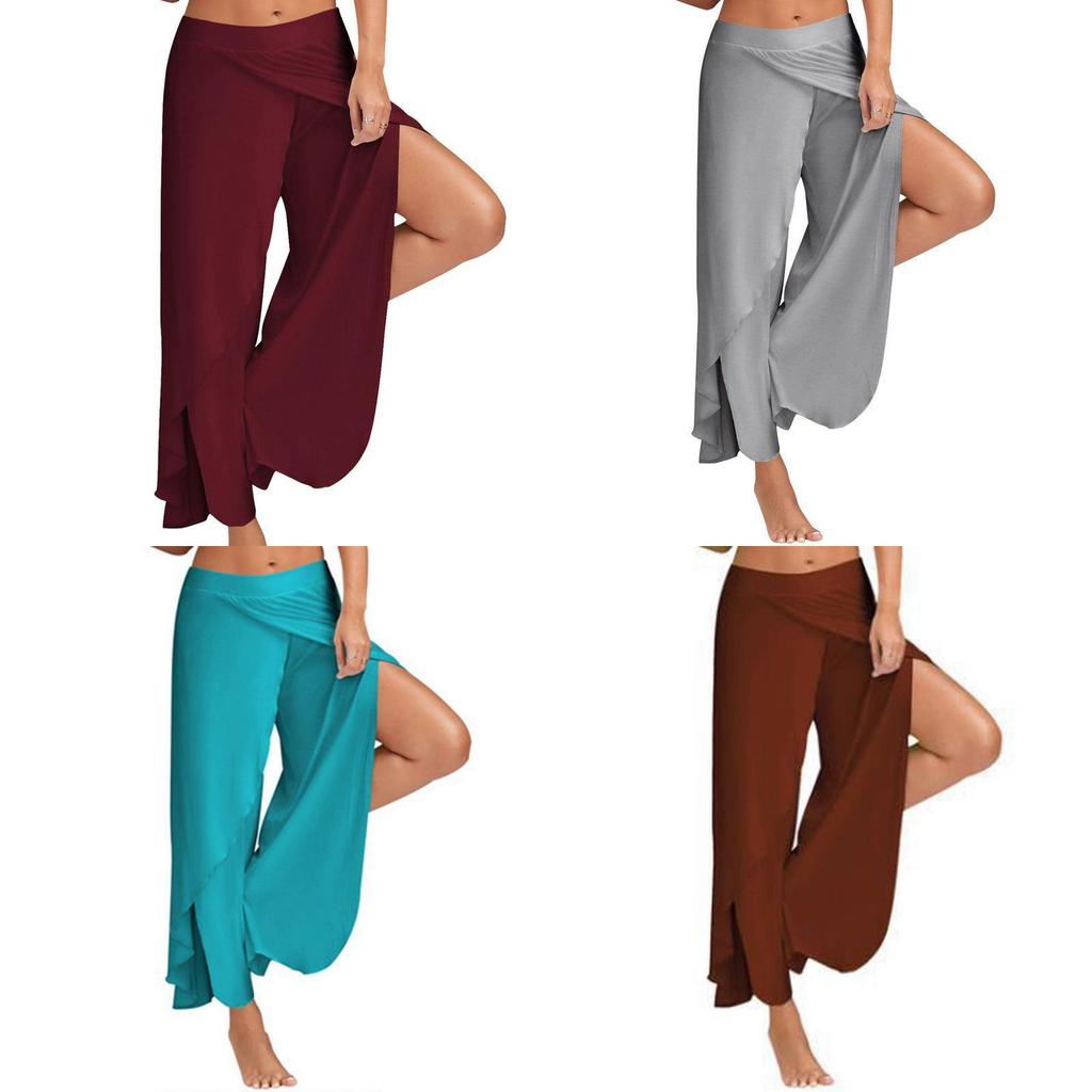 Women's Summer Casual Wide Leg Pants In Premium Quality Solid Color Design