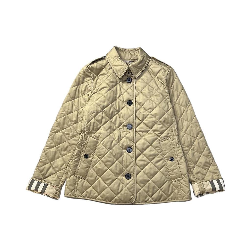 Burberry Женская пуховая куртка Хаки 80530461