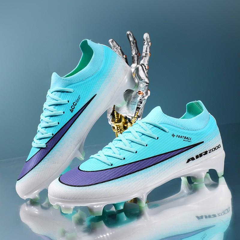 Youth Low-Cut Football Cleats TF Studs Artificial Natural Grass Training Match Sports Shoes