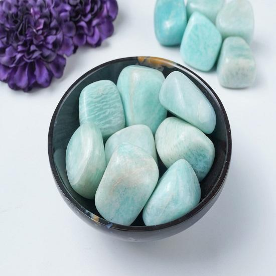 Amazonite Stones Reiki Chakra Healing Decorative Pebbles, Jewelry Stone, Vase Fillers,