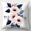Modern Floral Collection Home Decoration Pillowcase for Living Room Bedroom Sofa Decorative Cushion Cover with Zipper Closure
