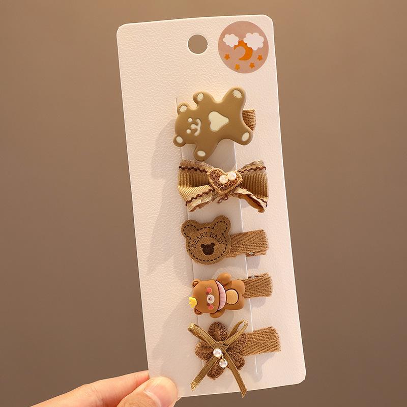 2-5pcs/set Baby Hairpin Cute Cartoon Animal Hair Clip for Kid Girl Korean Fashion Bang Side Clip for Children Hair Accessories